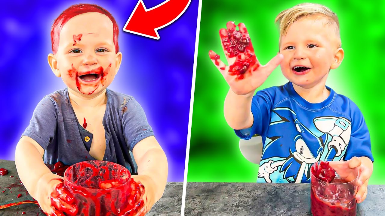 Lucas & Vali Learn Colors with Smoothies I Fun Fruit and Veggie Adventure