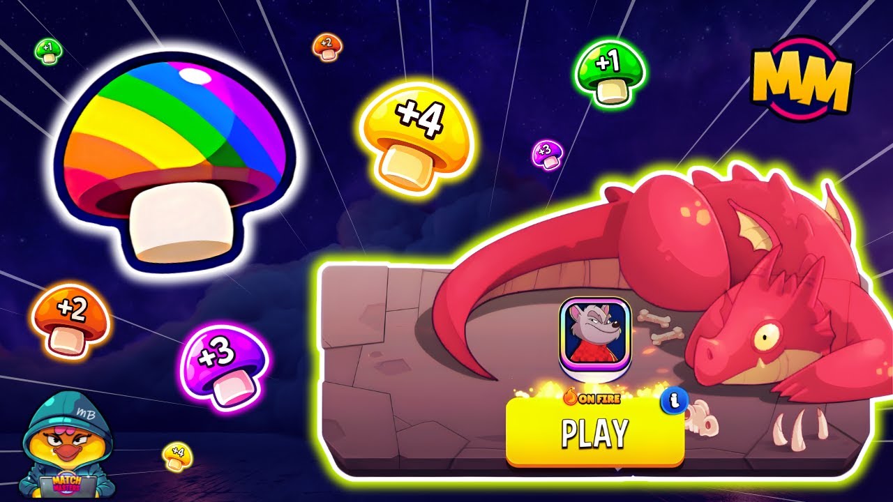MIGHTY MUSHROOMS ADVENTURE on FLAMES & FORTUNE EVENT 🔥 MATCH MASTERS