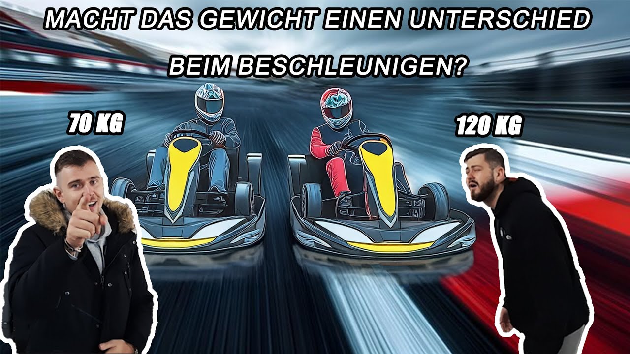 Tipps und Tricks | Wer Beschleunigt schneller 70 Kg VS 120 Kg | Kart-O-Mania Stuttgart