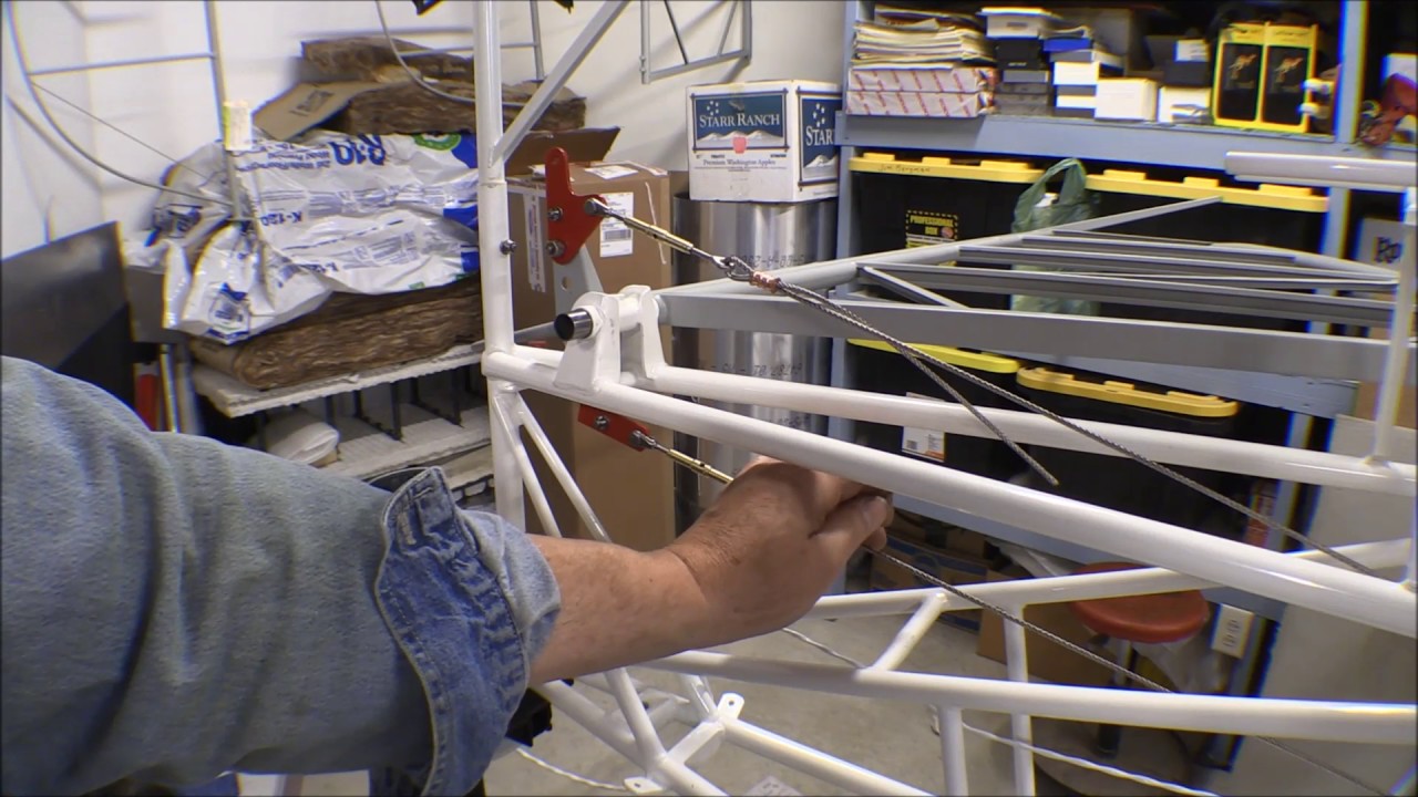 Piper Supercub Widebody refurbishment: elevator cables