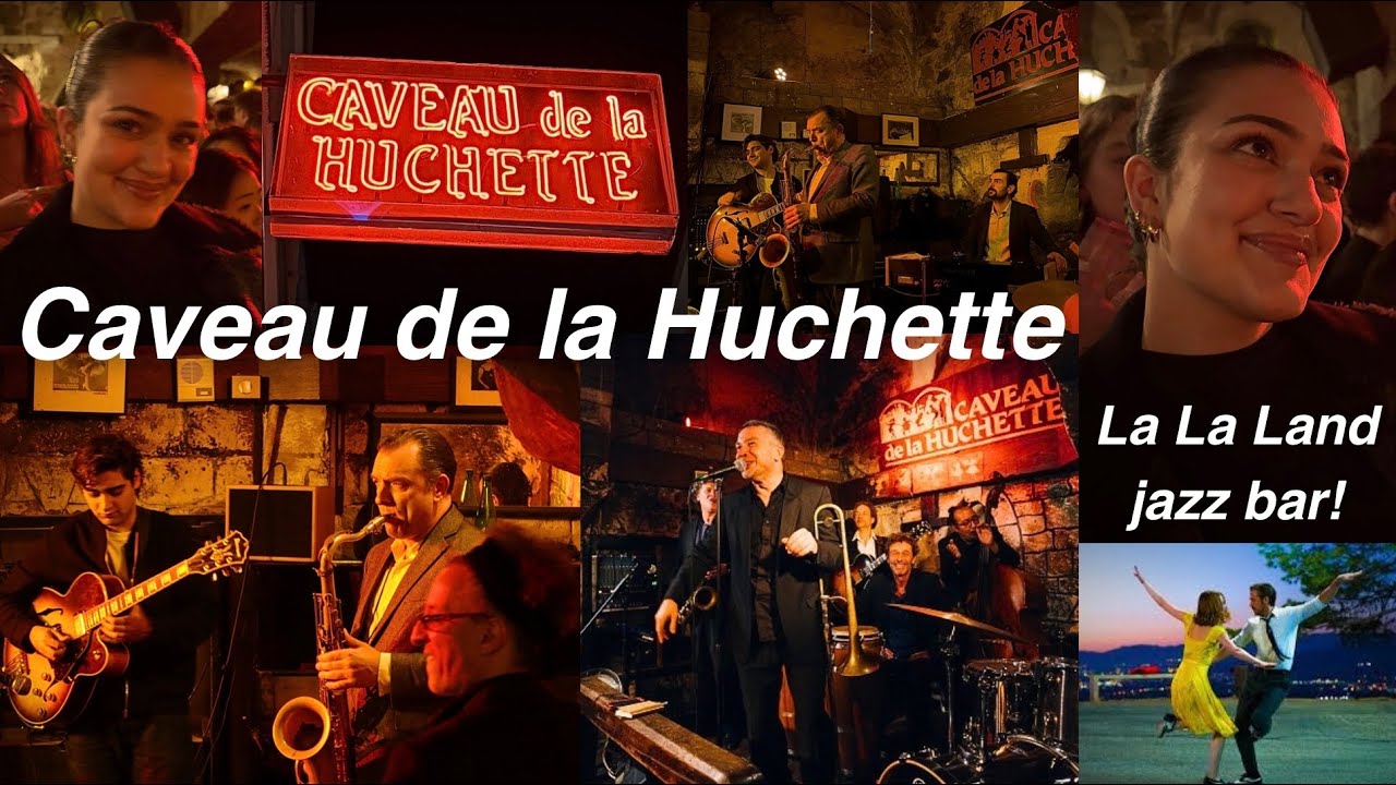 INSIDE CAVEAU DE LA HUCHETTE! 🎷🇫🇷 the la la land jazz bar in paris, france!