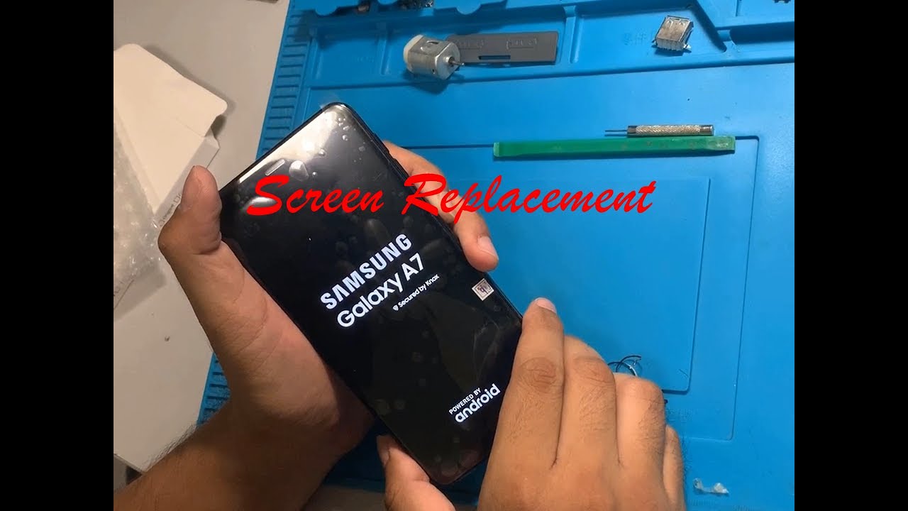 Samsung Galaxy A7  LCD and Digitizer Replacement (2018 model) เปลี่ยนจอ A7