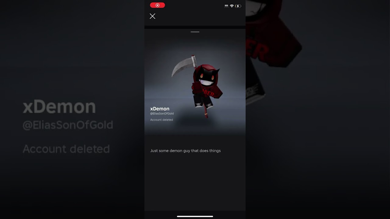XDEMONS ACCOUNT GOT DELETED 😭 #shorts #roblox #xdemon #comedy #goobers