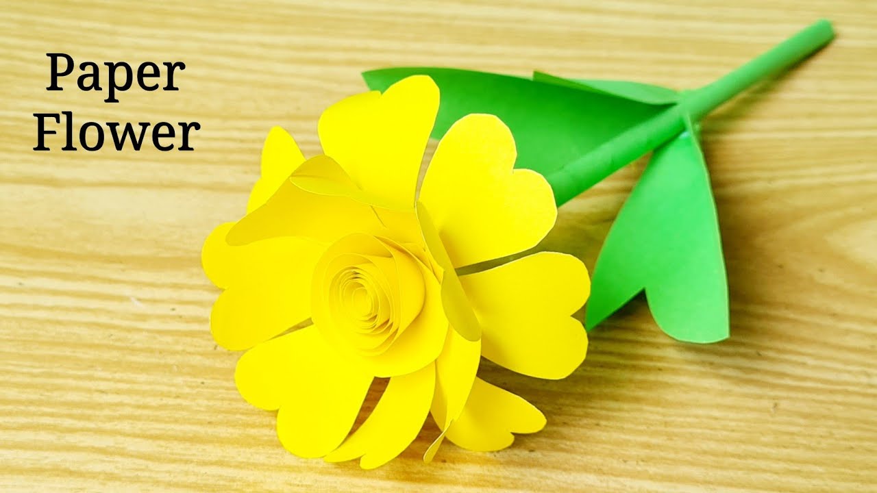How to make Beautiful Paper Flower | Diary Of Art