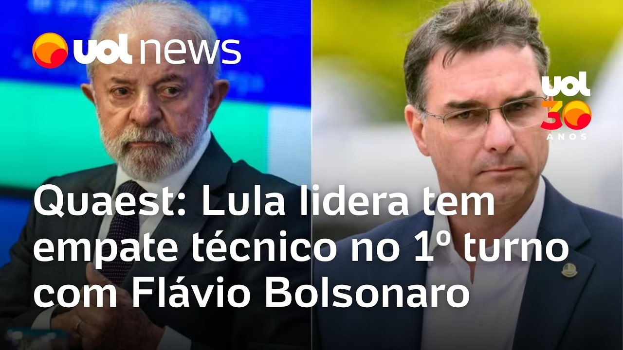 Genial/Quaest: Flávio empata tecnicamente com Lula em 5 de 7 cenários no 1º turno