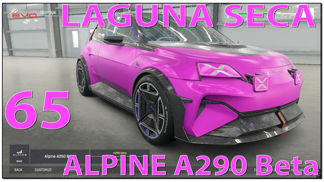 Assetto Corsa EVO Alpine A290 Beta Laguna Seca 65