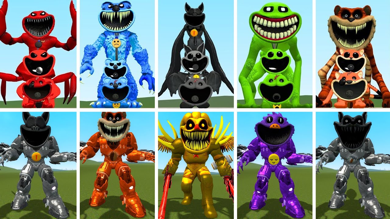 ALL FORGOTTEN SMILING CRITTERS VS ALL MECHATITAN POPPY PLAYTIME CHAPTER 3 In Garry's Mod!