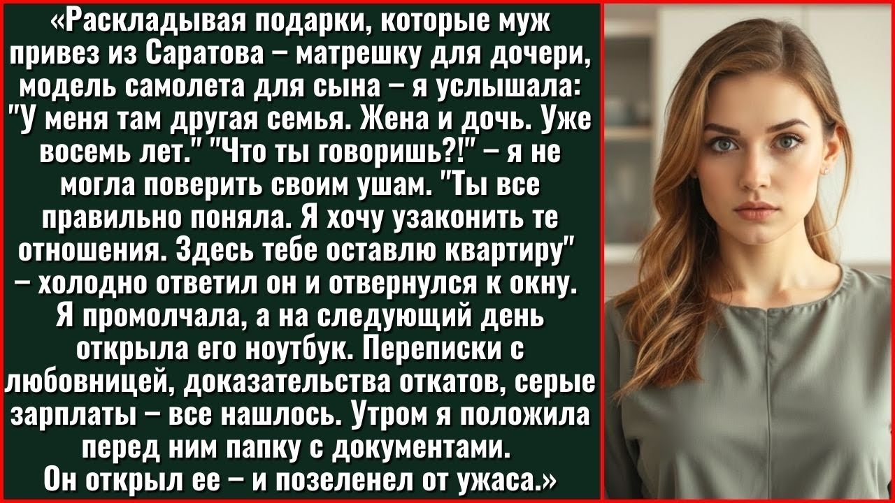 «Раскладывая Подарки Из Командировки, Муж Небрежно Объявил – У Меня Другая Семья В Саратове. Уже...