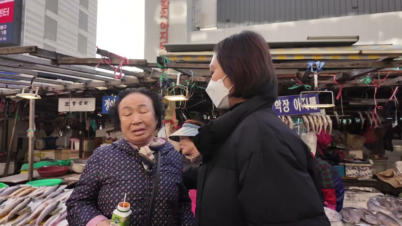 포켓3 자갈치 시장 슬로우영상