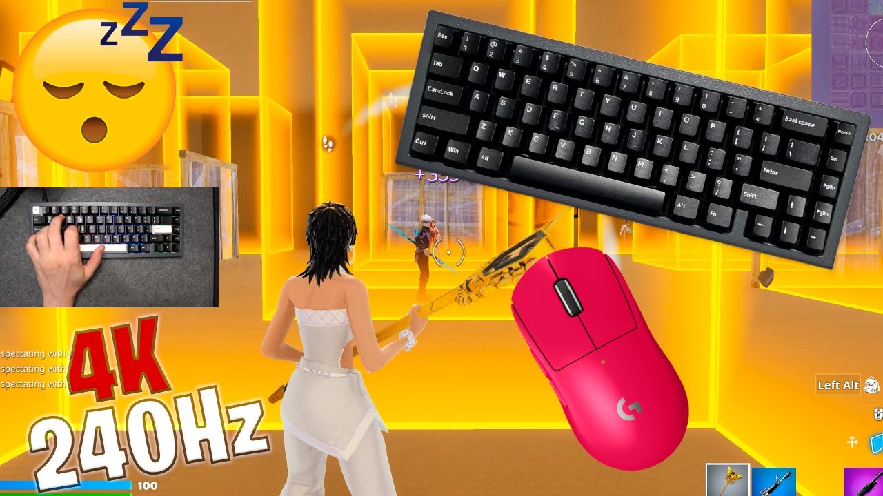 Ajazz AC067 ASMR 😴 Box Fight Gameplay 📦  Satisfying Keyboard Fortnite 4K 240 FPS 🏆