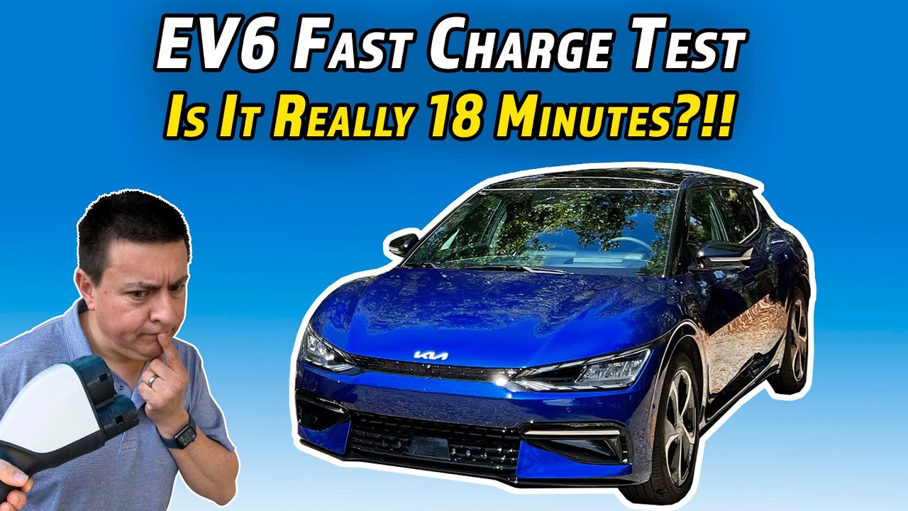 Can Kia's EV6 Really Charge In 18 Minutes?  | 2022 Kia EV6 DC Fast Charge Test