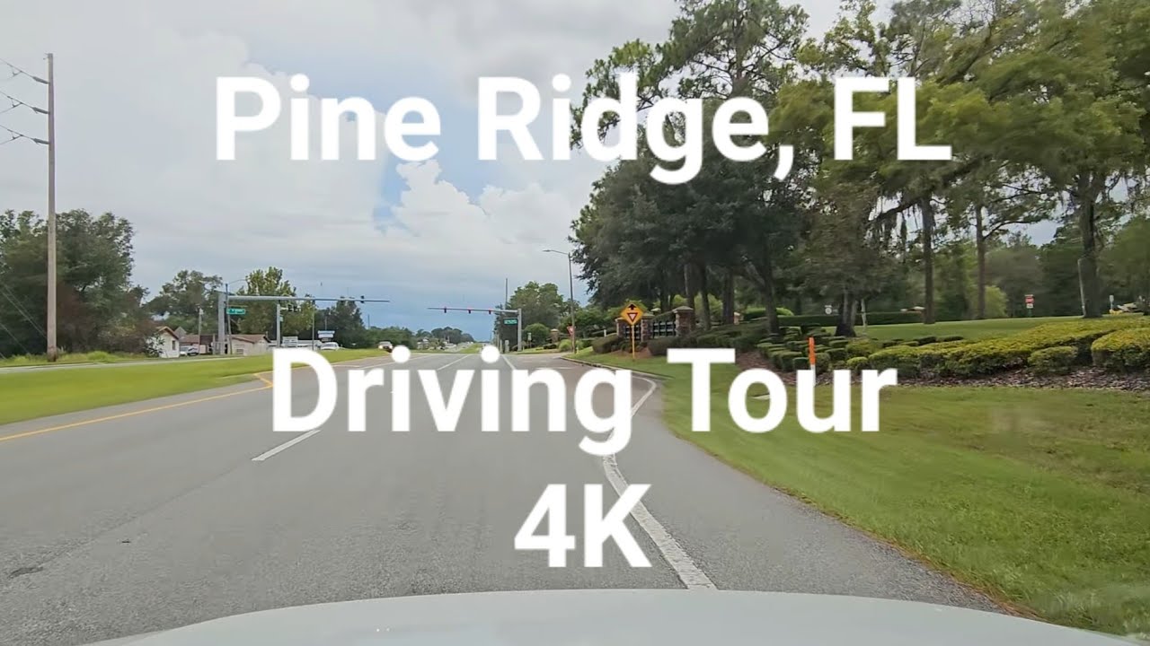 Pine Ridge, FL Driving Tour 4K 60FPS Aug 2023
