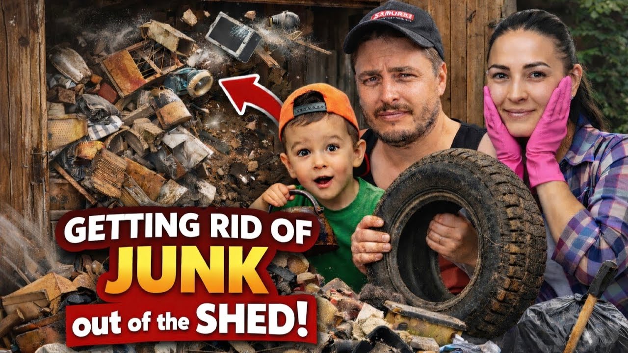 Life in the village: the barn was dismantled and a lot of junk was thrown out.