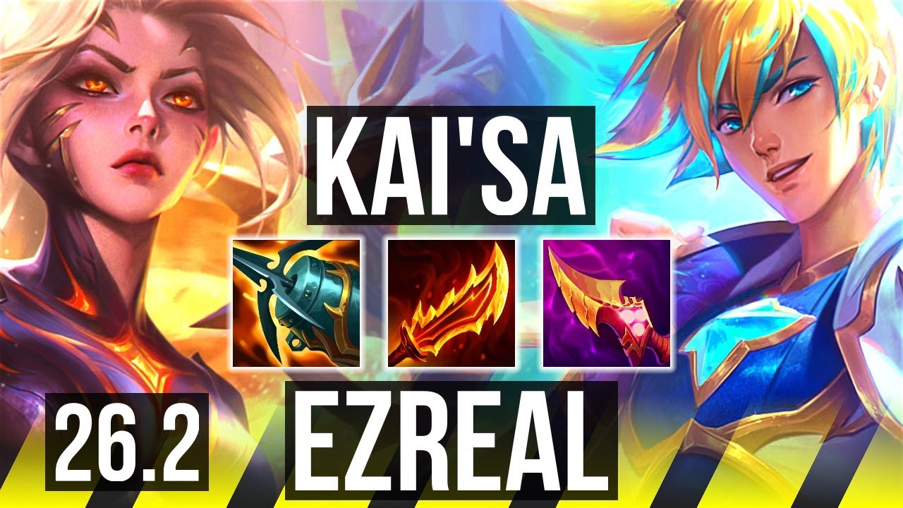 KAI'SA & Nautilus vs EZREAL & Karma (ADC) | Good KDA: 24/1/5, 53K damage | KR Challenger | 26.2