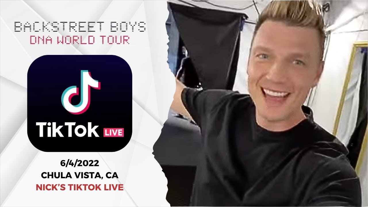 Nick Carter - TikTok Live 6/4/2022 - Chula Vista, CA - DNA World Tour