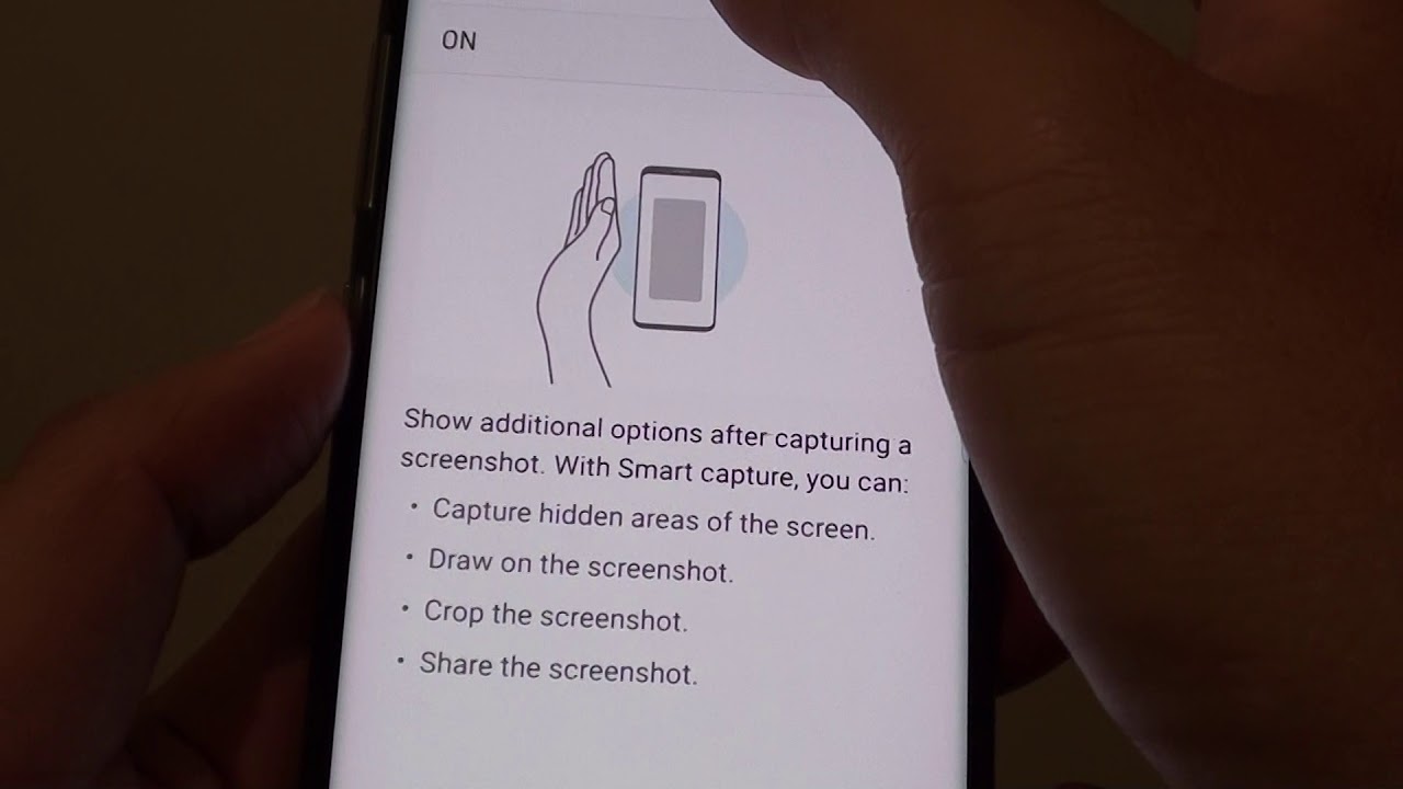 Samsung Galaxy S8: как включить/отключить функцию «Умный захват»