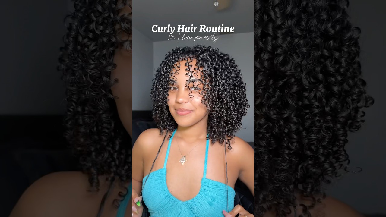 Curly Routine: 3c | low porosity 🎀 #curlyroutine #haircare #inspiration #hair #routines #curlyhair