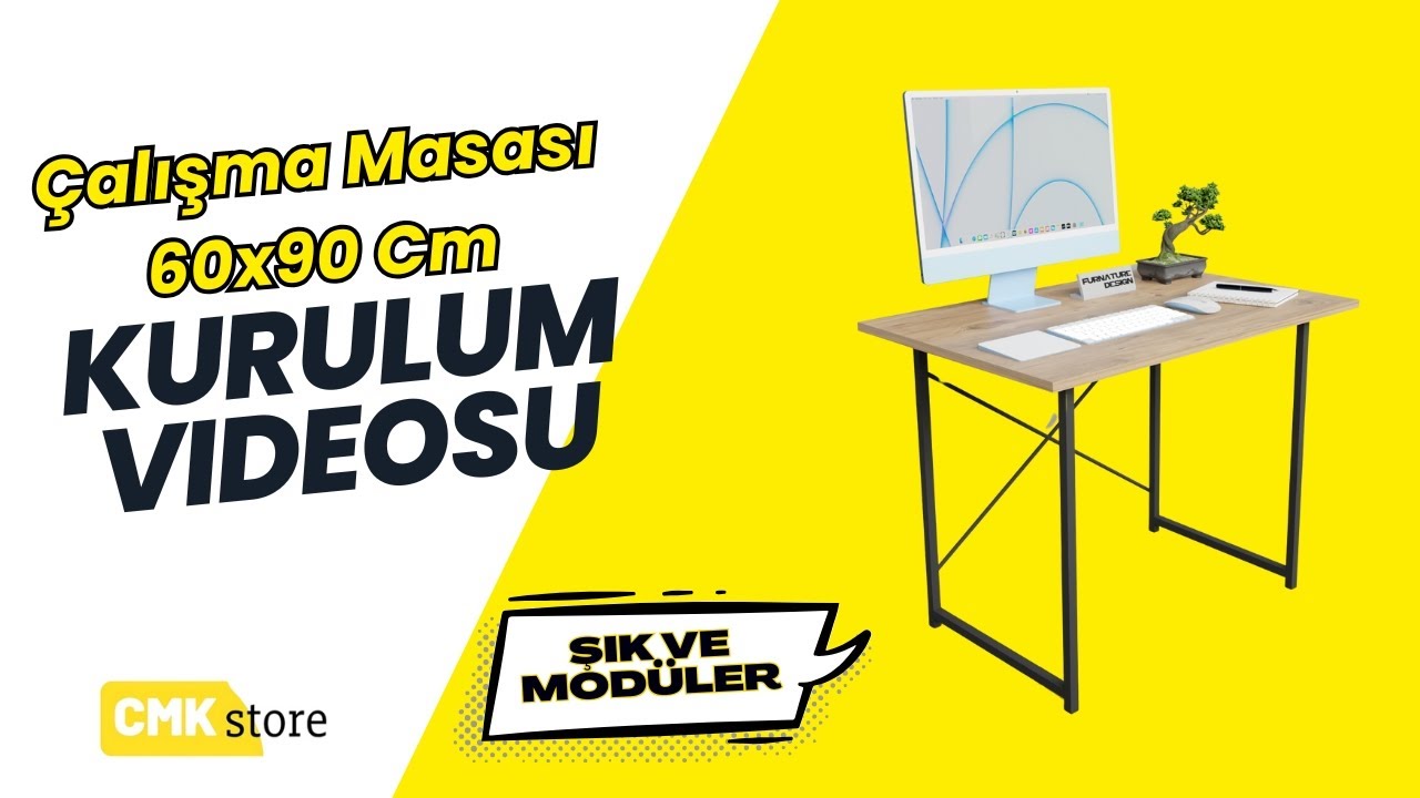 CMK Store Çalışma Masası 60x90 Montaj | Detaylı Kurulum