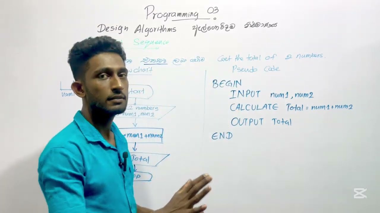 Programming Sequence අනුක්‍රමය Example Questions Sinhala Part 3 | OL AL Exam | Flowchart Pseudocode