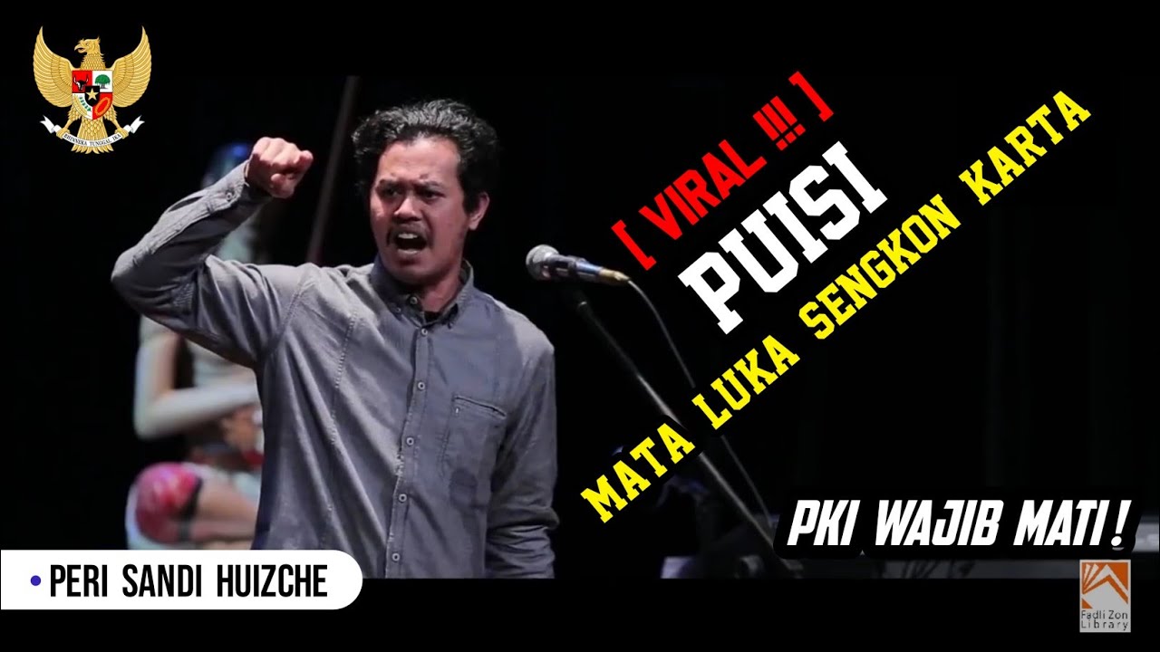 Viral !!! Puisi Mata Luka Sengkon Karta - Peri Sandi Huizche