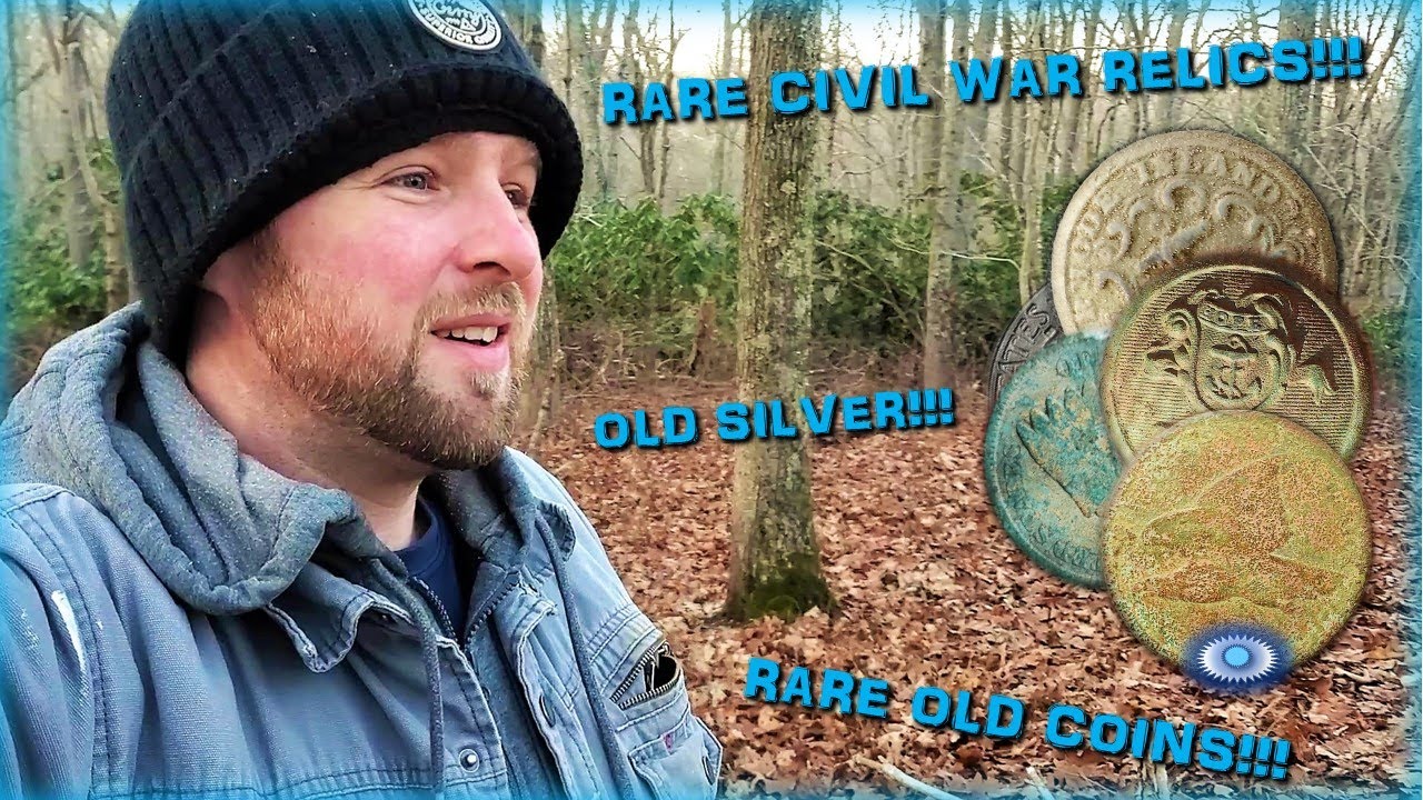RARE CIVIL WAR RELICS! and coins found metal detecting with the Minelab Equinox!