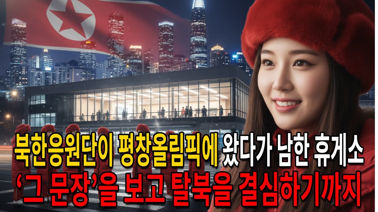 북한응원단이 평창올림픽에 왔다가 남한 휴게소 ‘그 문장’을 보고 탈북을 결심하기까지