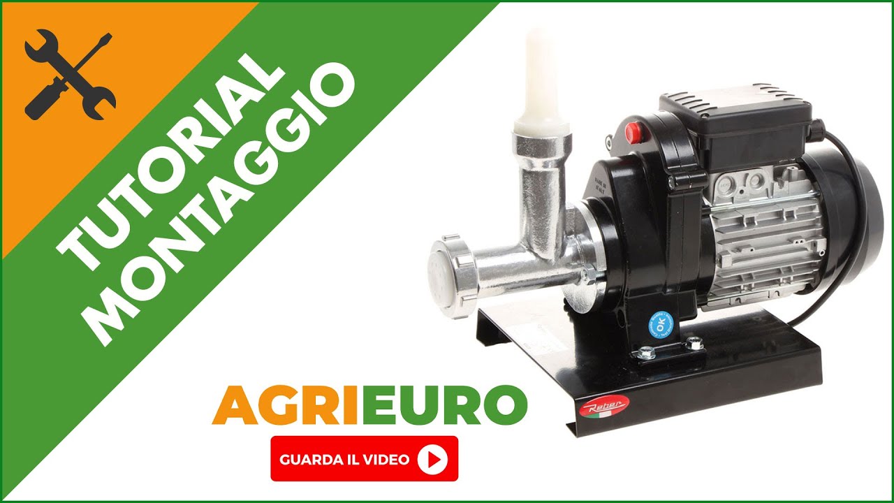 Torchio pasta Reber N.5 500W, montaggio completo.