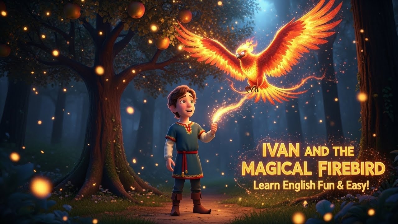 🌟 The Brave Young Hero | Ivan and the Magical Firebird – Learn English Story for Kids 🌟