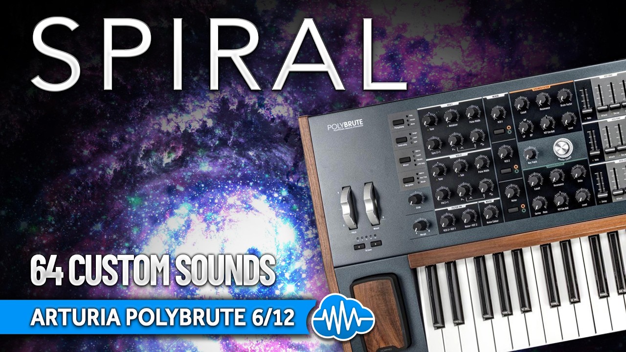ARTURIA POLYBRUTE Soundset - 64 Custom Sounds - SPIRAL