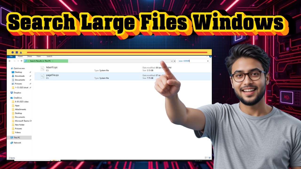 Как искать большие файлы в Windows 10 | Освободите место на диске (2026)