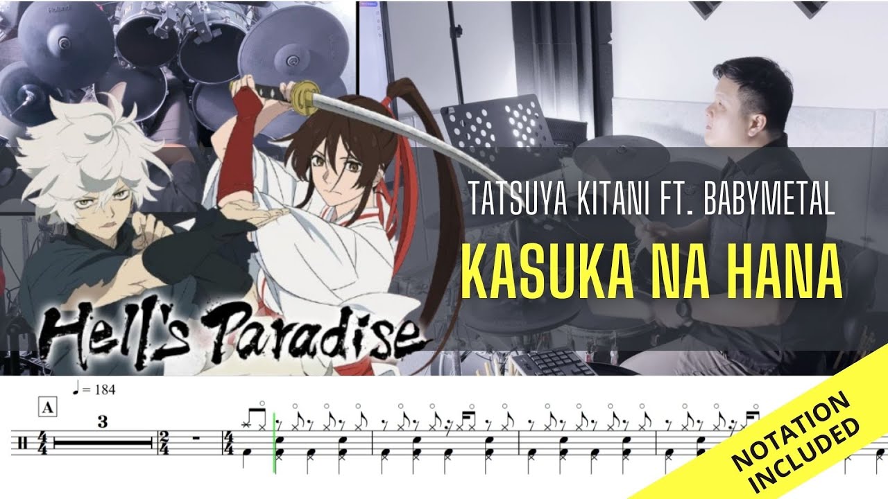 Hell's Paradise OP2| Tatsuya Kitani ft. Babymetal| Kasuka Na Hana| Drum Cover| Raymond Goh