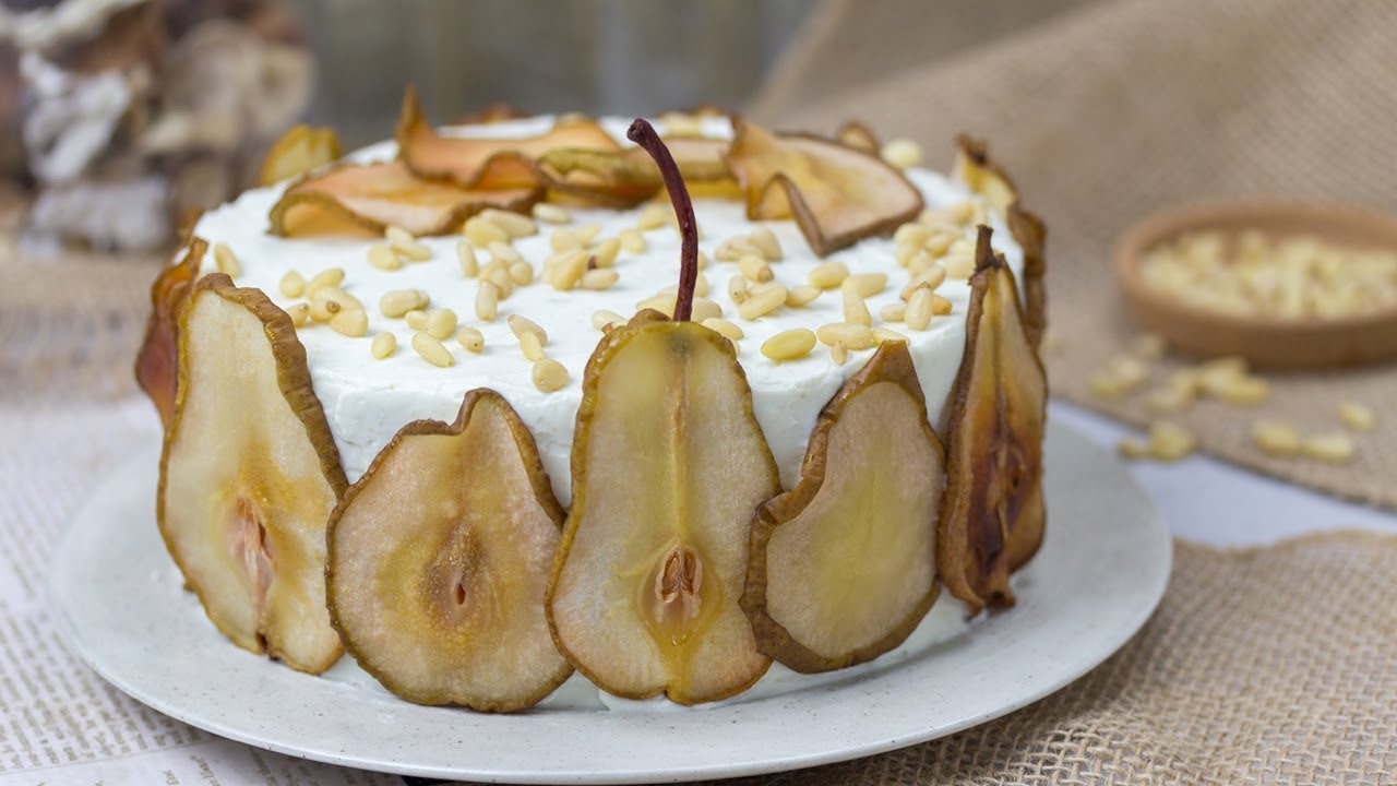 Candied Pear Slices | Sweet Pear Chips | How To Make Pear Slices To Decorate Cakes