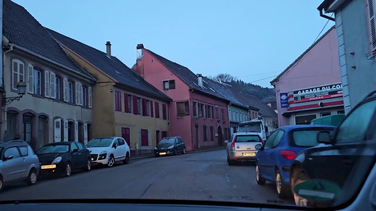 Zwischen Nacht und Morgen – Frühfahrt durch Lièpvre (Elsass) | Nebel, Mond & Stille