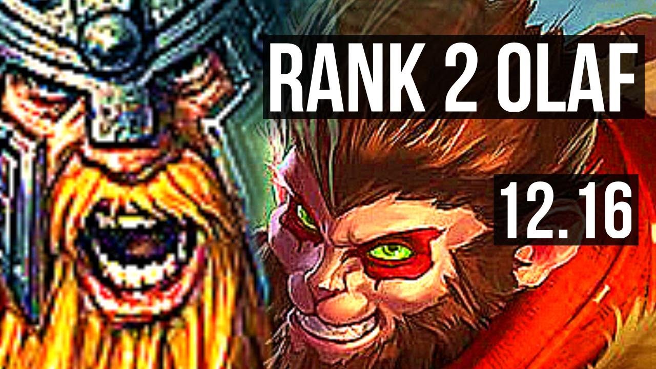 OLAF vs WUKONG (TOP) | Rank 2 Olaf, 7/1/2, Godlike | TR Challenger | 12.16