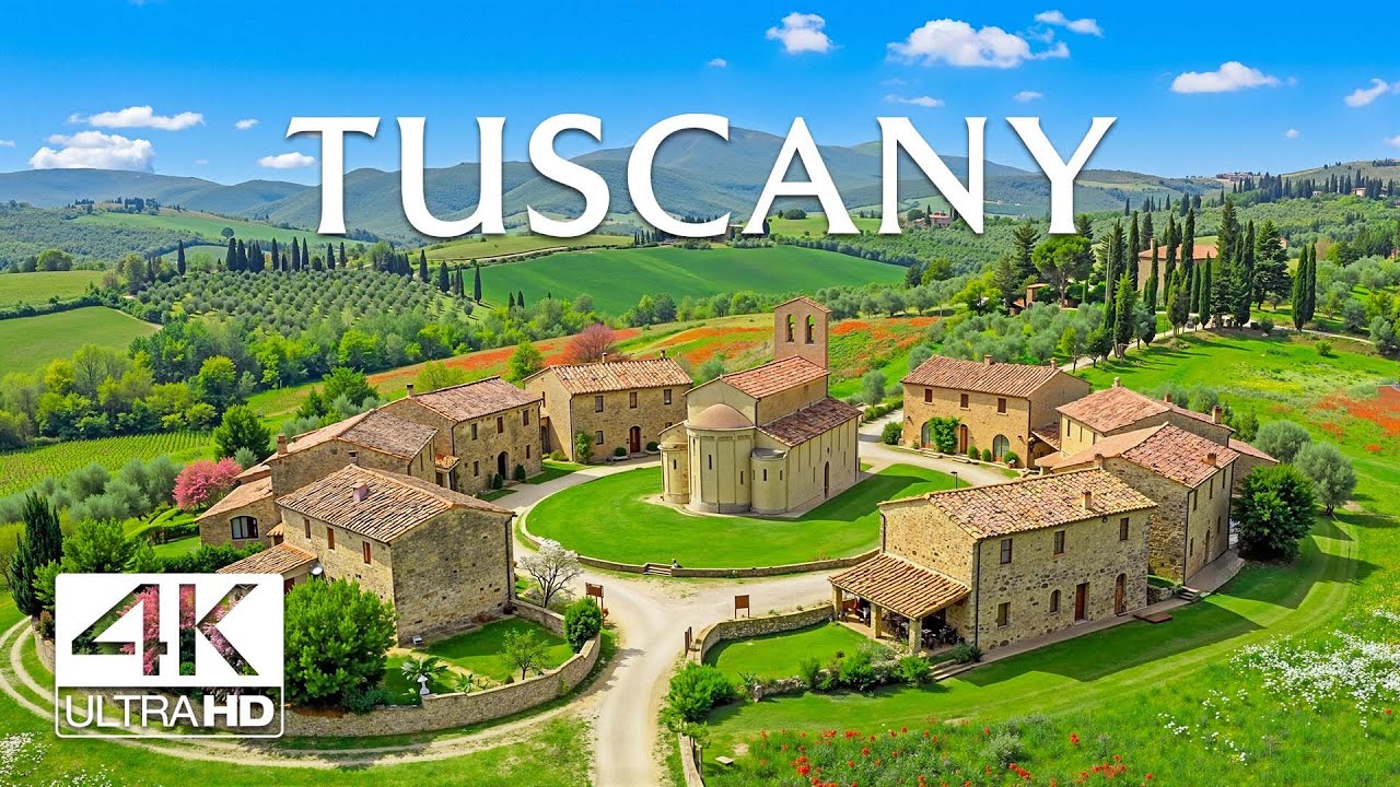 Tuscany 4K | Unreal Natural Beauty on Earth – Rolling Hills, Cypress Roads & Timeless Landscapes 🇮🇹