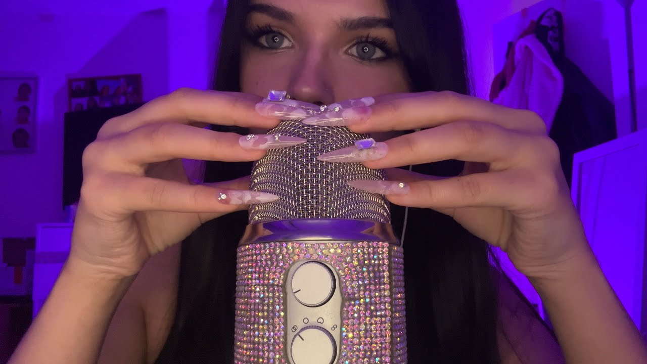 ASMR Mic Scratching and Mouth Sounds