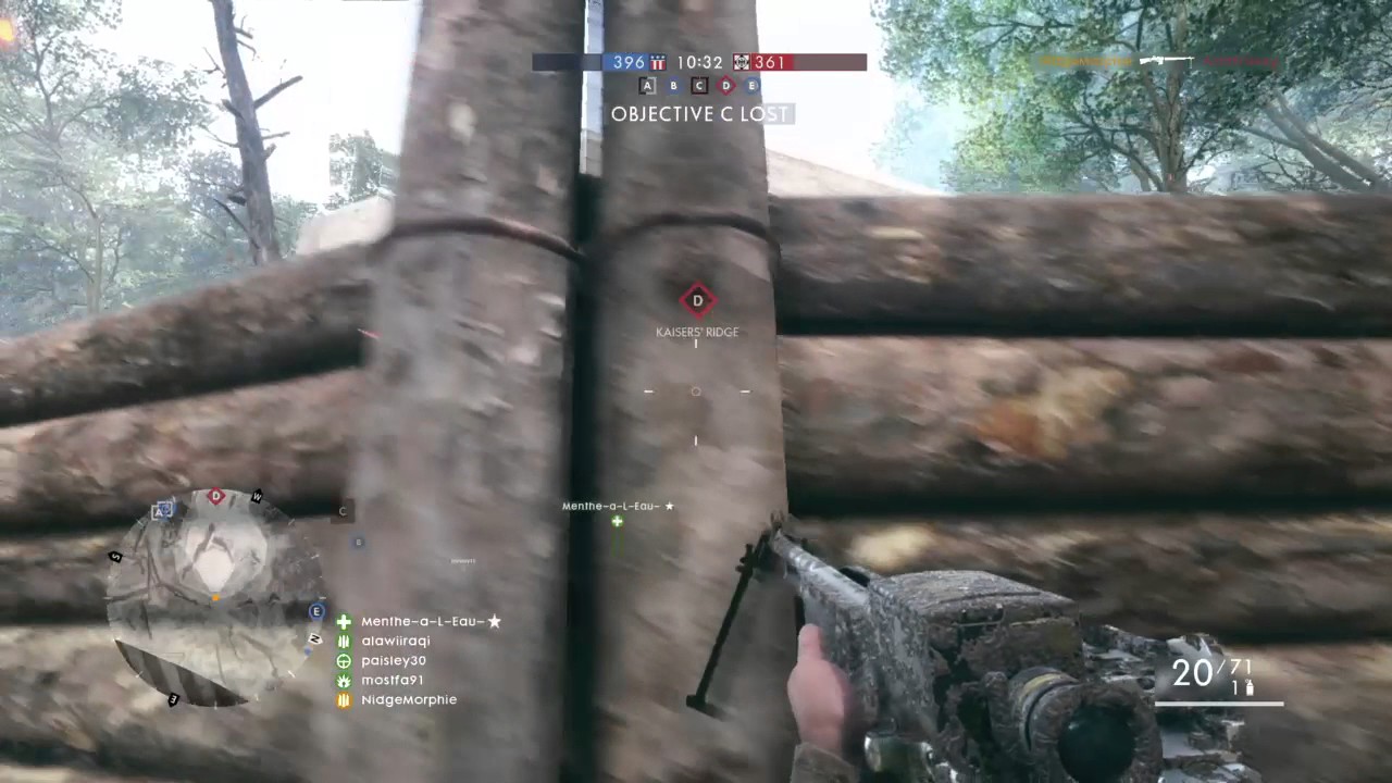 Battlefield&trade; 1 - 5 kills 60 seconds BAR 1918 Telescopic Argonne Forest
