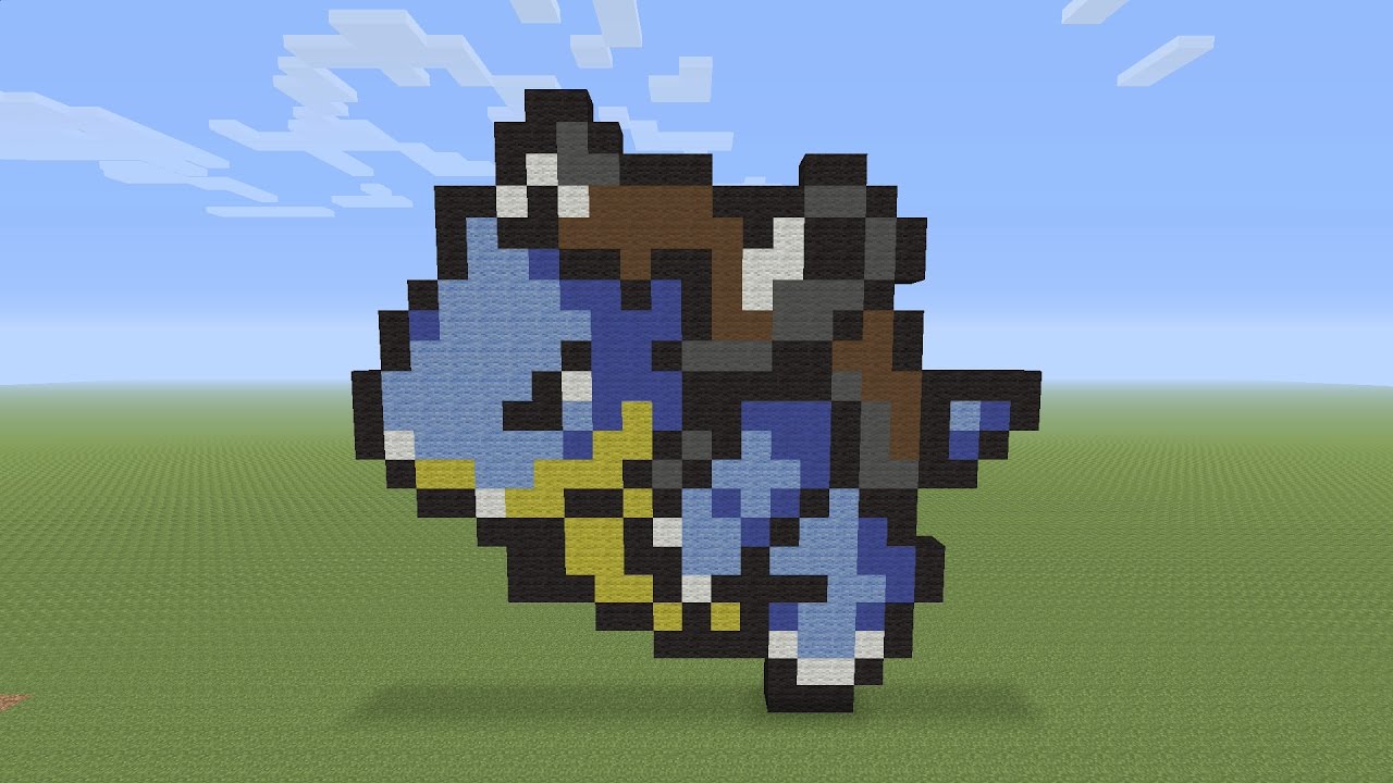 Minecraft Pixel Art - Blastoise Pokemon #009