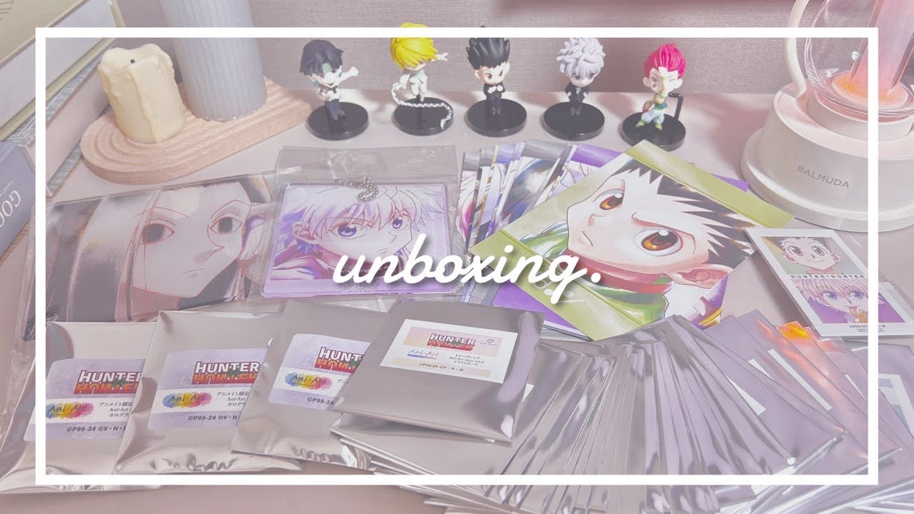 〔開封動画〕1万5千円分のアニメイトHUNTER×HUNTERフェアグッズ開封の儀🏹𓂂 ♥︎