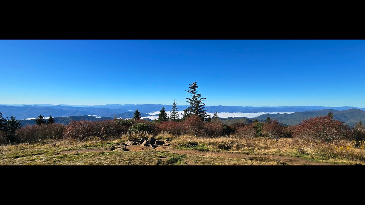 Kuwohi Sunrise and Smoky Mountains Views from Andrews Bald on the Appalachian Trail 