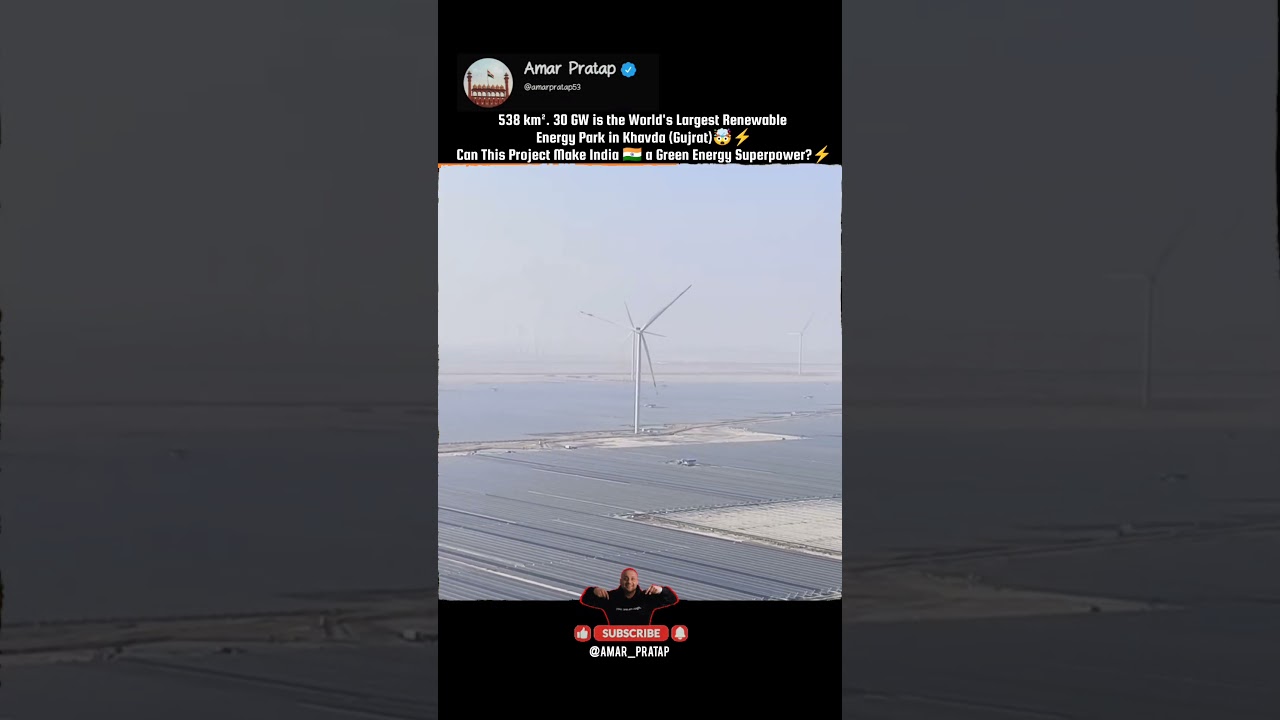 The World's Largest Renewable Energy Park Is Being Built in India! 🇮🇳⚡🌞