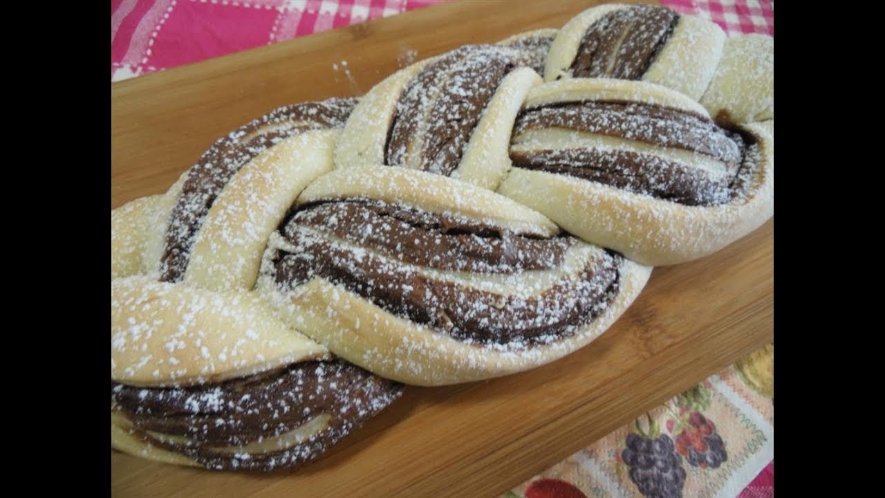 Treccia alla nutella RICETTA  *RICETTEGUSTOSE.IT*