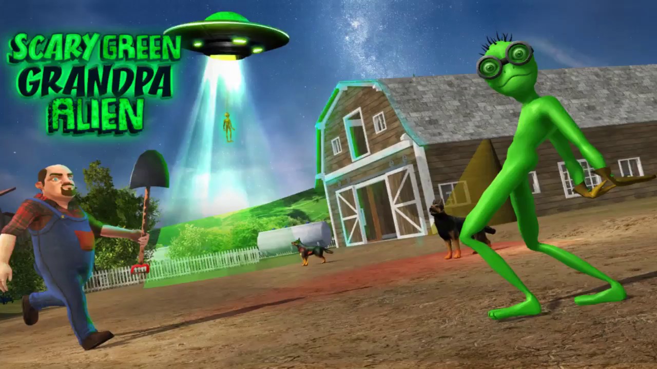Scary Green Grandpa Alien Full Gameplay