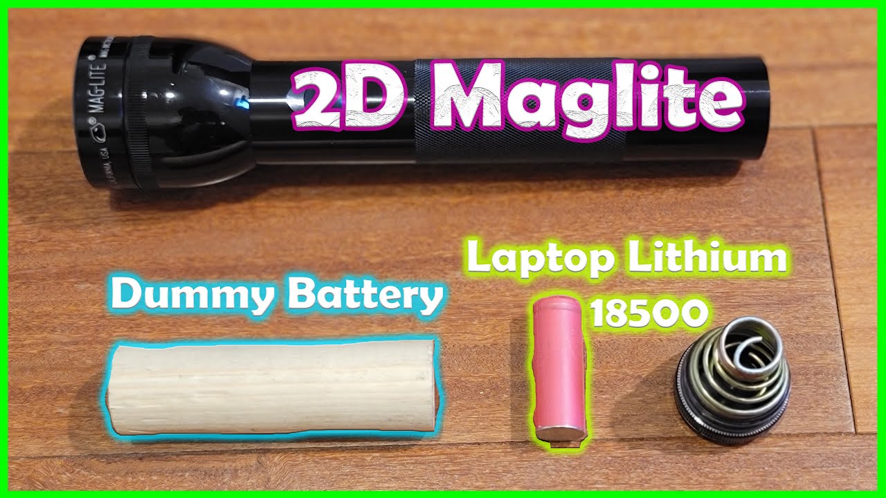 Maglite 2D LED lithium battery upgrade