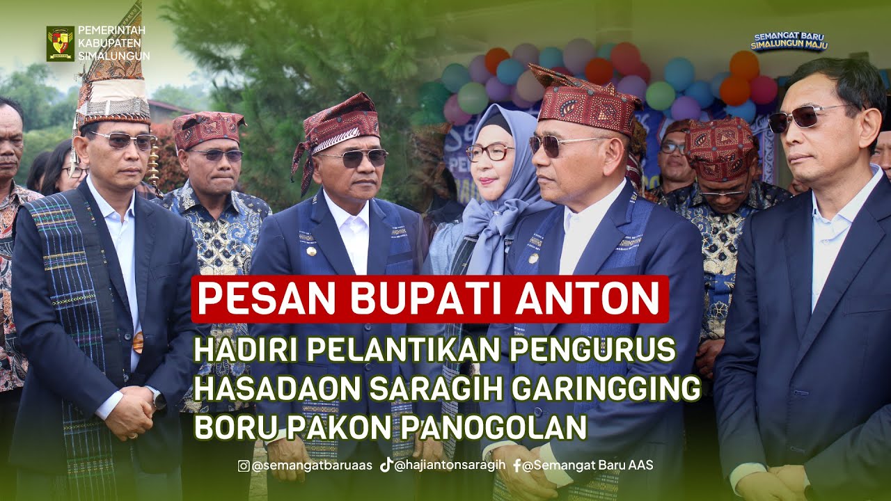 PESAN BUPATI Simalungun! Hadiri Pelantikan HSGBP di Pematang Raya