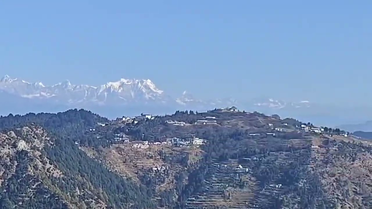  HIMALAYA DARSHAN FROM KANATAL,, UTTARAKHAND,, #mountains #nature #kanatal #youtubeshorts#himalayas 