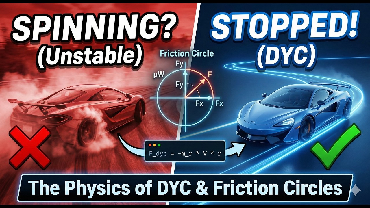 How to Stop a Car from Spinning? The Physics of DYC & Friction Circles | Paper to code