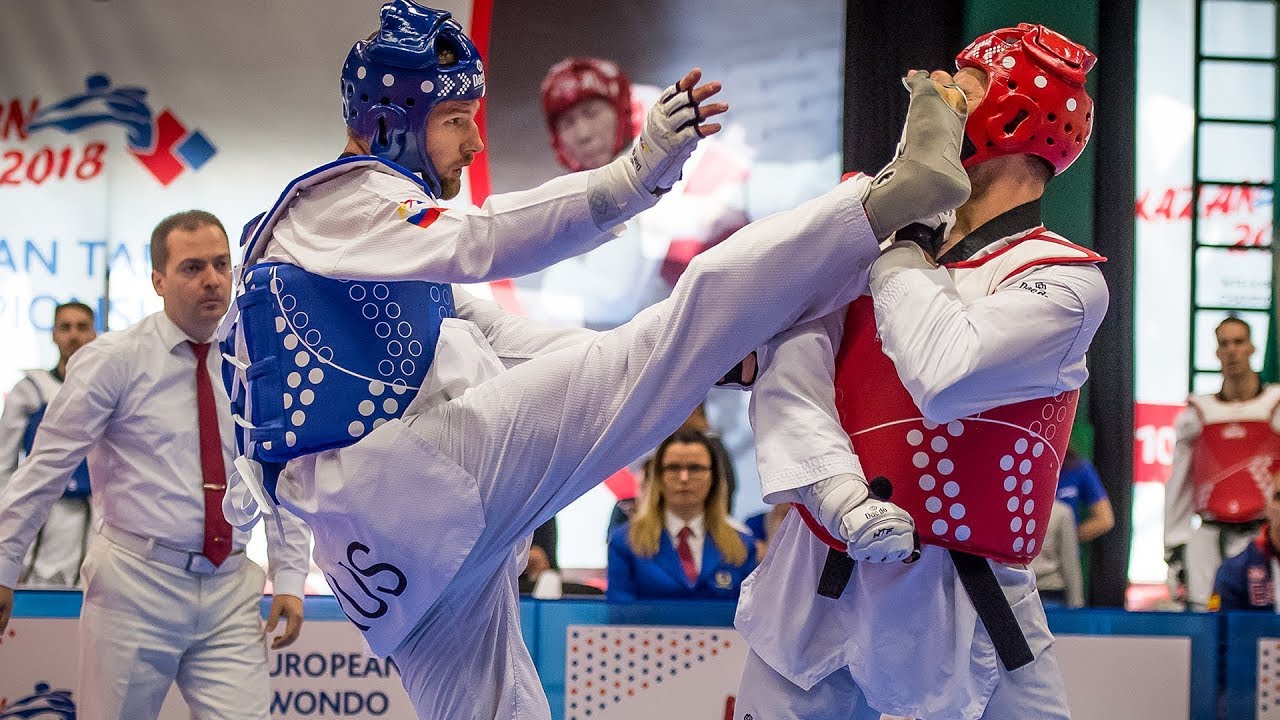 Oleg Kuznetcov (RUS) vs Vedran Golec (CRO). European Taekwondo Championships Kazan-2018