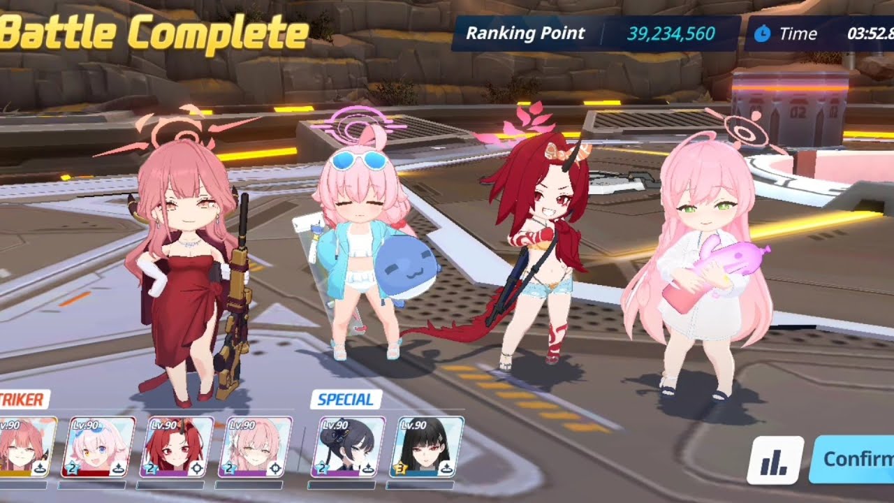 [Blue archive] Chesed grand assault outdoor purple armor double Renge clear - 2 team