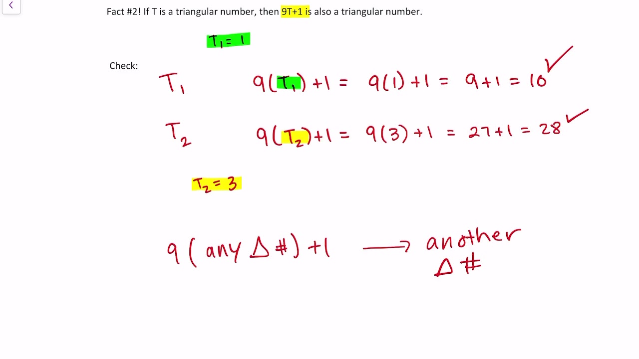 Lesson 7.1 (Triangular Numbers! Formula and Facts :D)